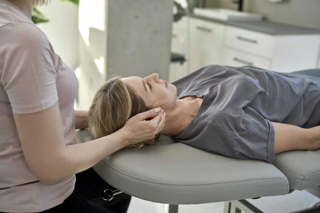 Cranial Osteopathy 4 female physical therapist massaging her patient 2024 11 25 13 43 20 utc