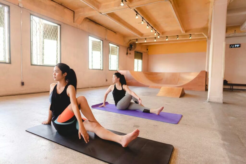 Pilates 3 sport healthy young woman workout with yoga to exe 2025 03 25 14 38 53 utc